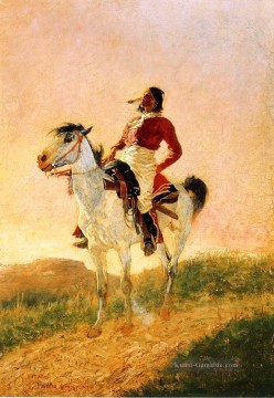 Moderne Comanche Frederic Remington Cowboy Ölgemälde